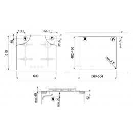 Варочная панель Smeg PV164B2