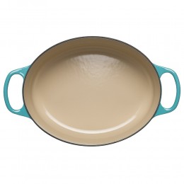 Le Creuset Кастрюля овальная для запекания 27 см, чугун, цвет бирюзовый