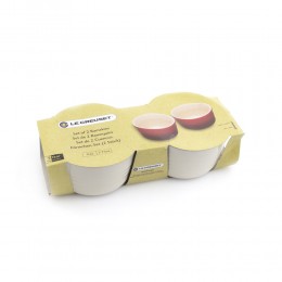 Le Creuset Набор кокотниц, 2шт, каменная керамика цвет: белый миндаль