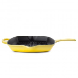 Le Creuset Квадратная сковорода-гриль 26 см, чугун, желтый