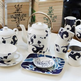 Тарелка глубокая Gien, Индиго, 22 см.фаянс