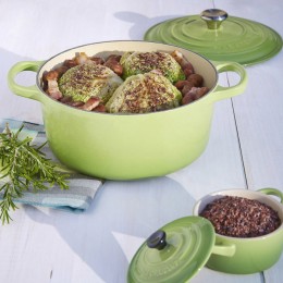 Le Creuset Кастрюля круглая для запекания 26 см, чугун, цвет розмарин