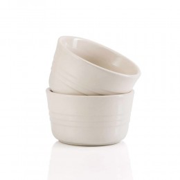 Le Creuset Набор кокотниц, 2шт, каменная керамика цвет: белый миндаль