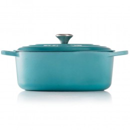 Le Creuset Кастрюля овальная для запекания 27 см, чугун, цвет бирюзовый