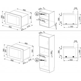 Микроволновая печь Smeg FMI120N2