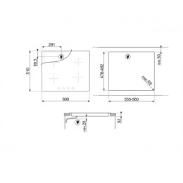 Варочная поверхность Smeg SI364BM