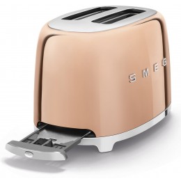 Тостер Smeg TSF01RGEU Стиль 50-х г. красное золото