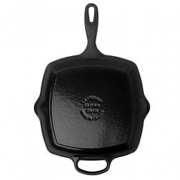 Le Creuset Квадратная сковорода-гриль 26 см, чугун, цвет: матовый черный