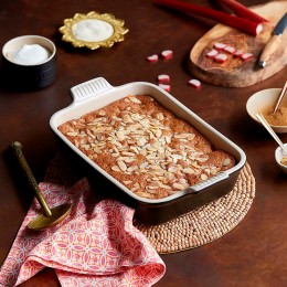 Le Creuset Прямоугольное блюдо 26см, каменная керамика, цвет: черный матовый