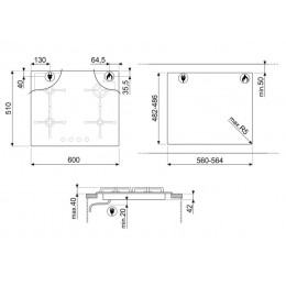 Варочная панель Smeg PV164S2