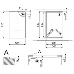 Варочная поверхность Smeg SE232TD1