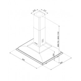 Вытяжка островная Smeg KCI19AOE