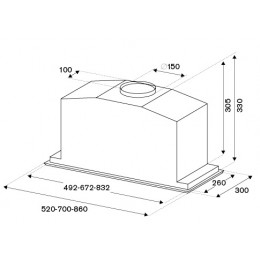 Вытяжка Bertazzoni KIN52MOD1XC