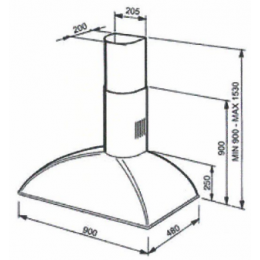 Вытяжка Smeg KS89POE