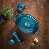 Le Creuset Кастрюля овальная, 31см, 6,3л, чугун, Лазурь
