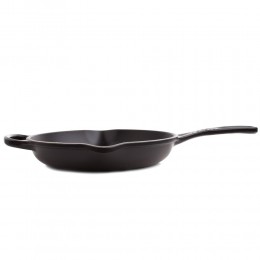 Le Creuset Сковорода 20 см, чугун, цвет: черный матовый 