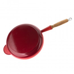 Le Creuset Сковорода 28см, эмалированный чугун, цвет: вишневый