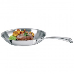 Сковорода Кастелин, нерж. сталь, Ø24 см, многослойное дно Мультиплай, P24CM, CRISTEL