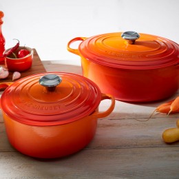Le Creuset Кастрюля овальная для запекания 27 см, чугун, цвет оранжевая лава