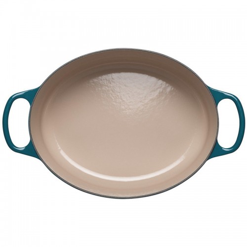 Le Creuset Кастрюля овальная, 31см, 6,3л, чугун, Лазурь
