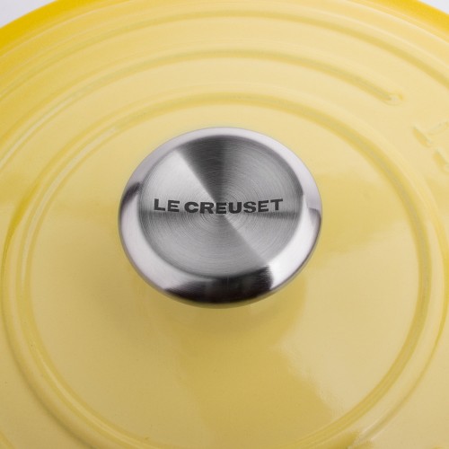 Le Creuset Неглубокая кастрюля 30см, чугун, цвет: желтый 