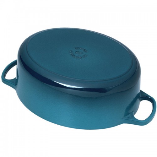 Le Creuset Кастрюля овальная, 31см, 6,3л, чугун, Лазурь