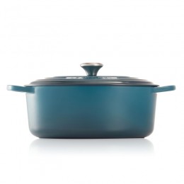 Le Creuset Кастрюля овальная, 31см, 6,3л, чугун, Лазурь