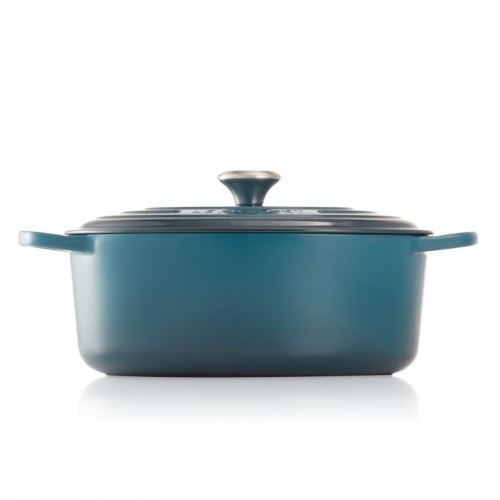 Le Creuset Кастрюля овальная, 31см, 6,3л, чугун, Лазурь