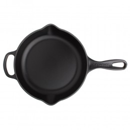 Le Creuset Сковорода 20 см, чугун, цвет: черный матовый 