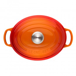 Le Creuset Кастрюля овальная для запекания 27 см, чугун, цвет оранжевая лава