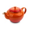 Le Creuset Круглый заварочный чайник, каменная керамика, цвет: оранжевая лава