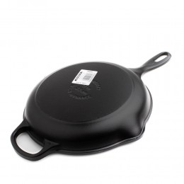 Le Creuset Сковорода 20 см, чугун, цвет: черный матовый 
