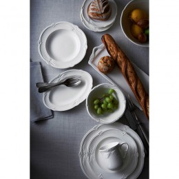 Блюдо круглое глубокое Gien, Ракушка, цвет белый, 32 см.фаянс