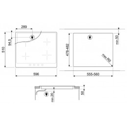 Варочная поверхность Smeg SI964PM