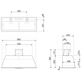 Вытяжка Smeg KSEG7XSA