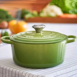 Le Creuset Круглая кастрюля 26см, эмалированный чугун, цвет: розмарин