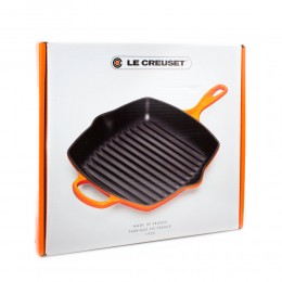 Le Creuset Квадратная сковорода-гриль 26 см, чугун, цвет: марсель 
