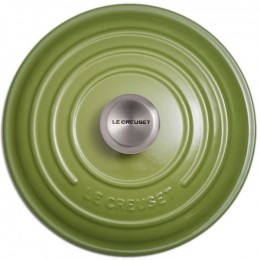 Le Creuset Круглая кастрюля 26см, эмалированный чугун, цвет: розмарин