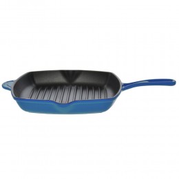 Le Creuset Квадратная сковорода-гриль, 26 см, цвет синий