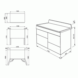 Варочный центр Smeg TR4110P1