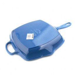 Le Creuset Квадратная сковорода-гриль 26 см, чугун, цвет: марсель 