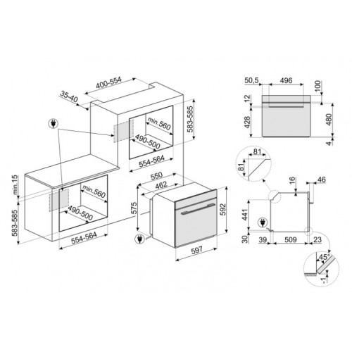 Духовой шкаф Smeg SO6100S2S