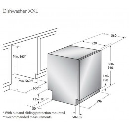Посудомоечная машина встраиваемая Asko D5894 XXL SOF FI