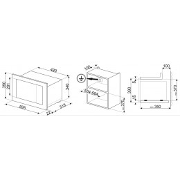 Микроволновая печь Smeg FMI320X2