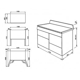 Варочный центр Smeg TR4110AZ