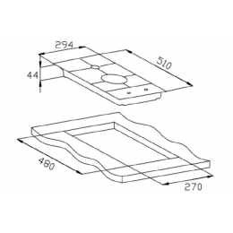 Газовая панель Weissgauff HGG 320 BGh