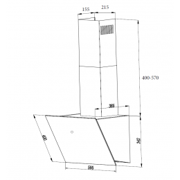 Вытяжка Weissgauff Tau 60 TC BL