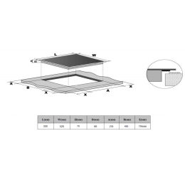 Стеклокерамическая панель Weissgauff HV 312 B