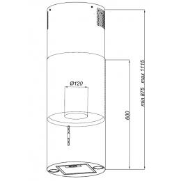 Вытяжка Weissgauff Ambra BL