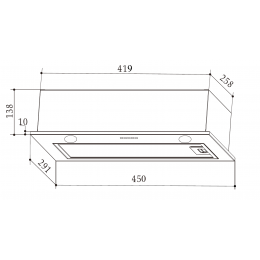 Вытяжка Weissgauff BOX 456 Black